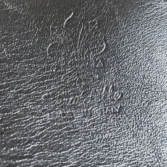 Vera Pelle Crossbody Purse Authentic Black Cross Body. Bag Made in Italy - Picture 8 of 16